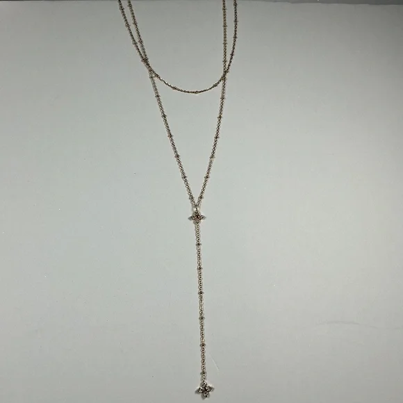 Dainty Delicate LayereClover Collarbone Lariat Style Hypoallergenic Necklace - Picture 13 of 13